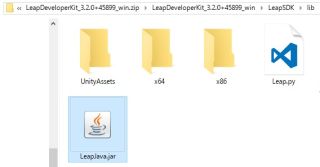 SDK の lib フォルダ内